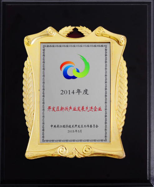 阿尔赛喜获2014年度开发区新型企业发展先进企业大奖